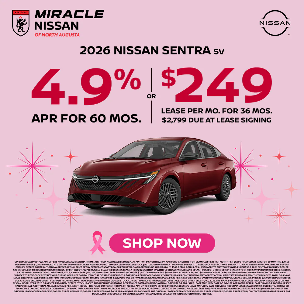 2026 New Nissan Sentra SV