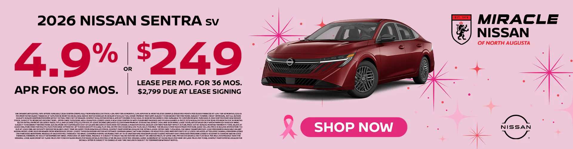 2026 New Nissan Sentra SV