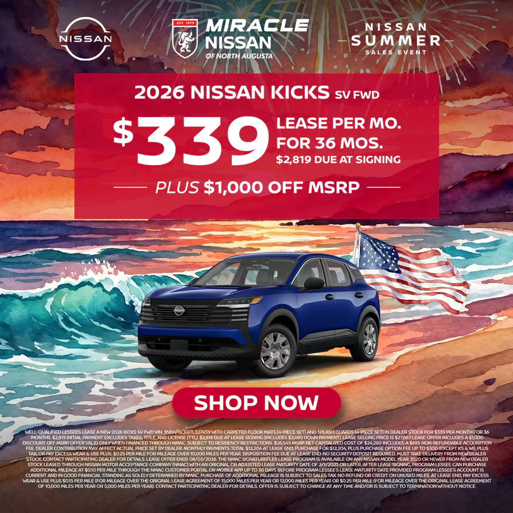 2026 New Nissan Kicks SV FWD