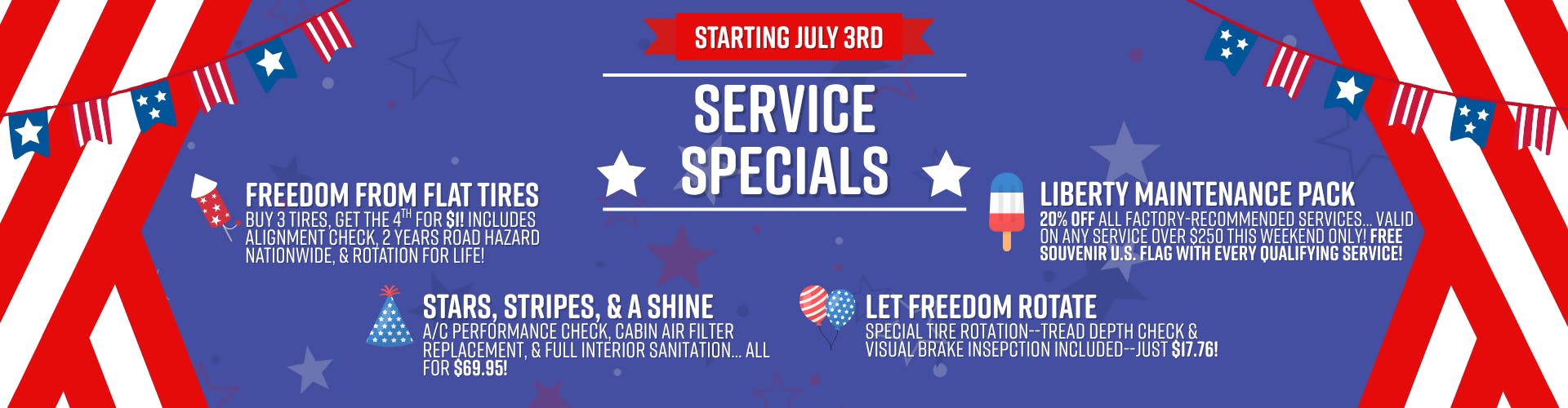 July 4 Service Special