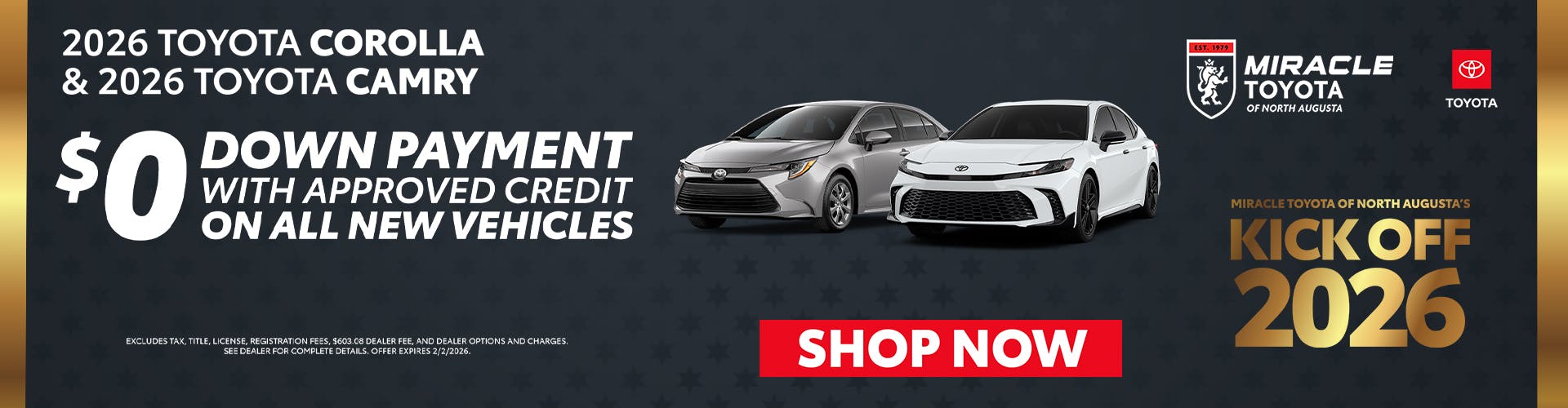 2026 TOYOTA COROLLA & 2026 TOYOTA CAMRY