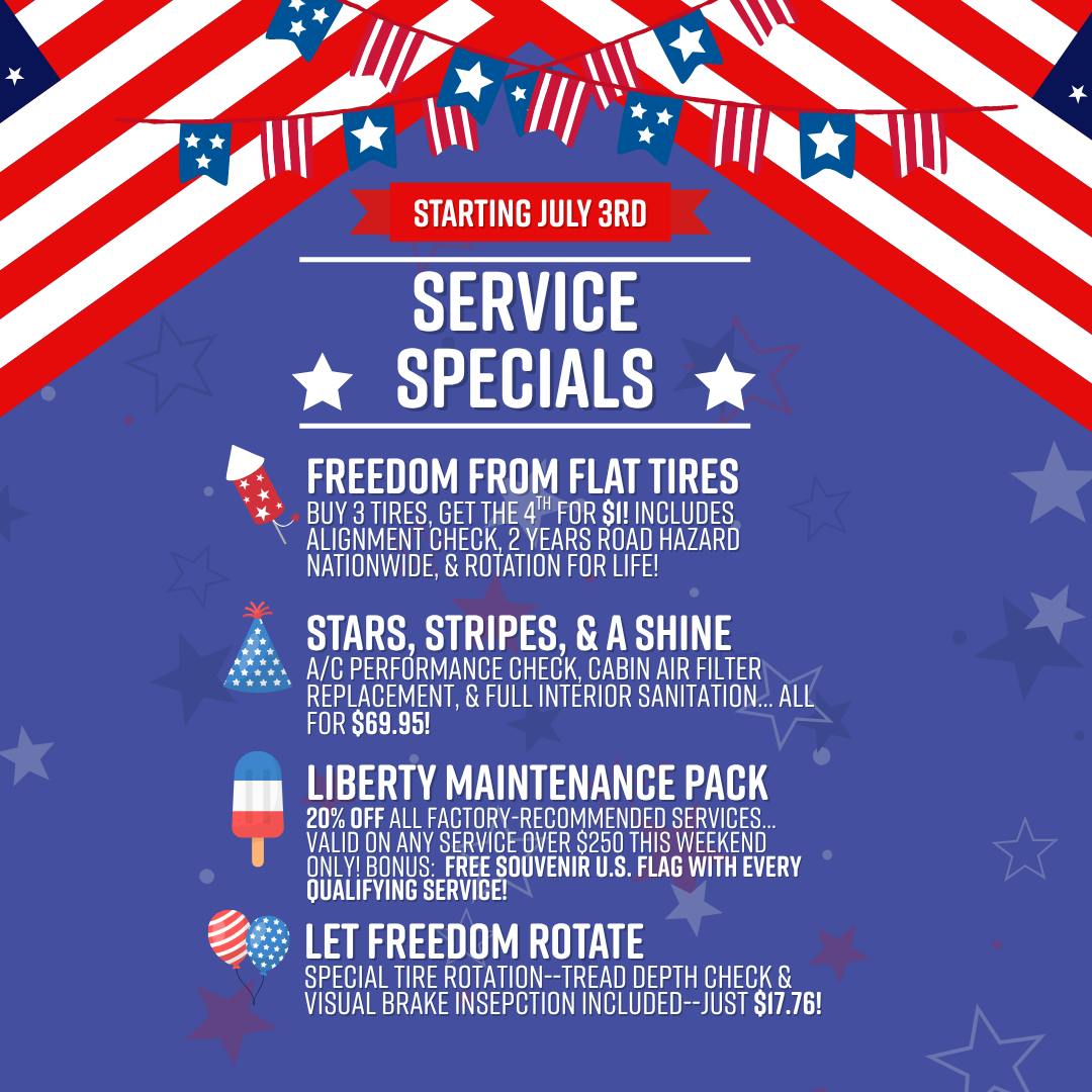 July 4 Service Special