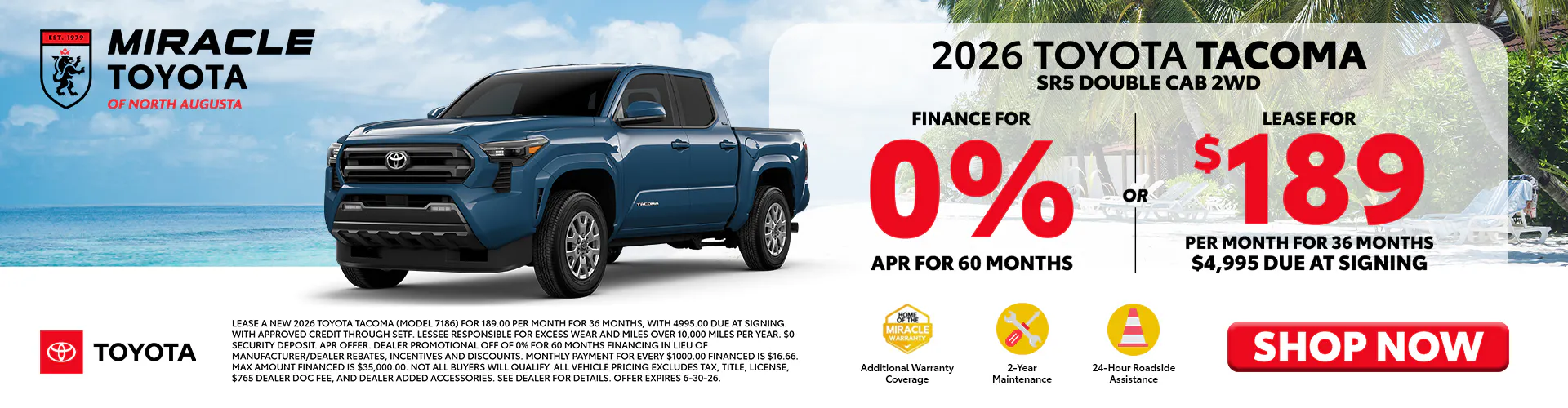 2026 New Toyota Tacoma