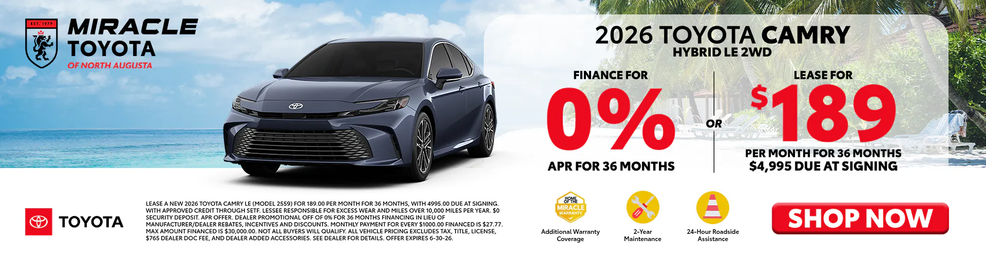 2026 New Toyota Camry