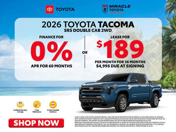 2026 New Toyota Tacoma Offer