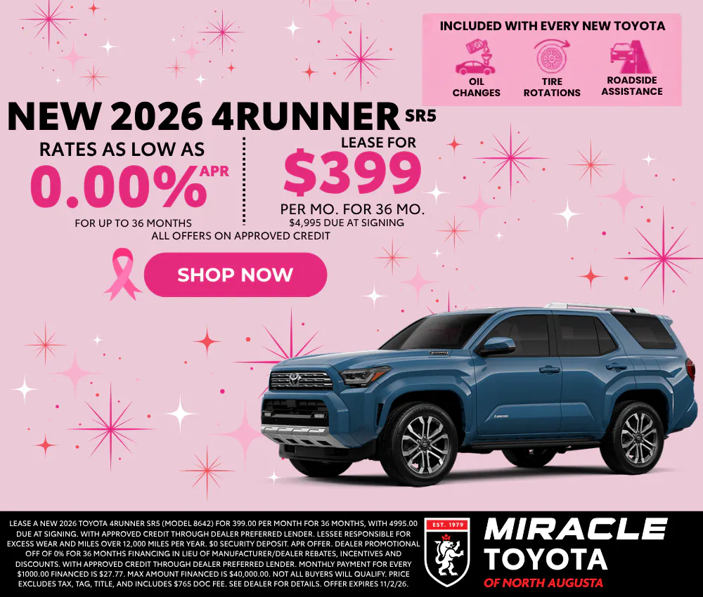 2026 New Toyota 4Runner | Miracle Toyota of North Augusta