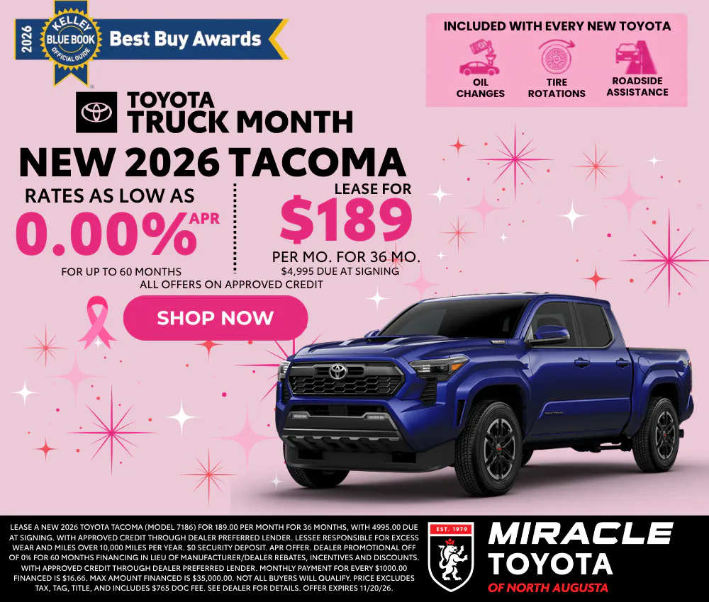 2026 New Toyota Tacoma | Miracle Toyota of North Augusta