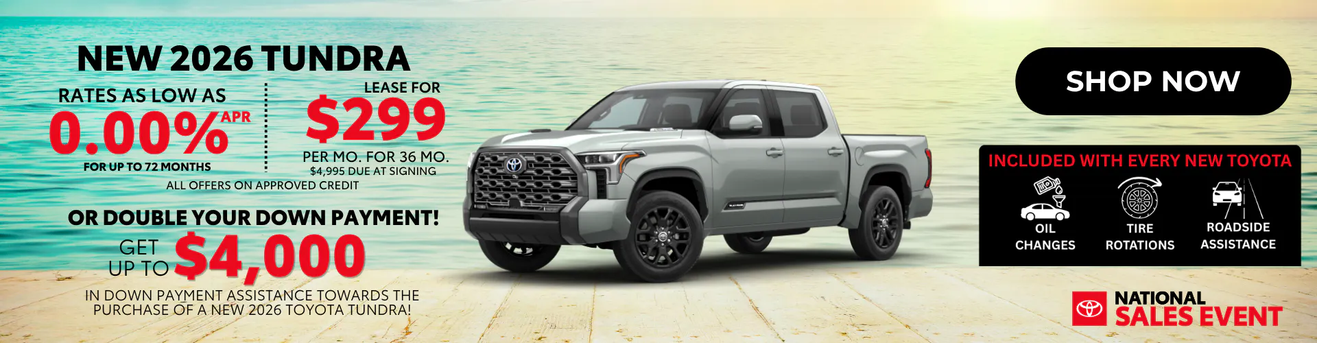 2026 New Toyota Tundra Aug