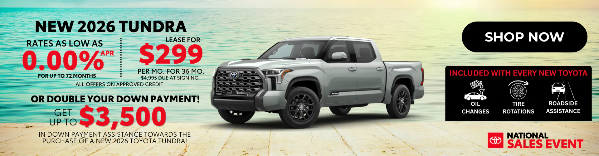 2026 New Toyota Tundra Aug