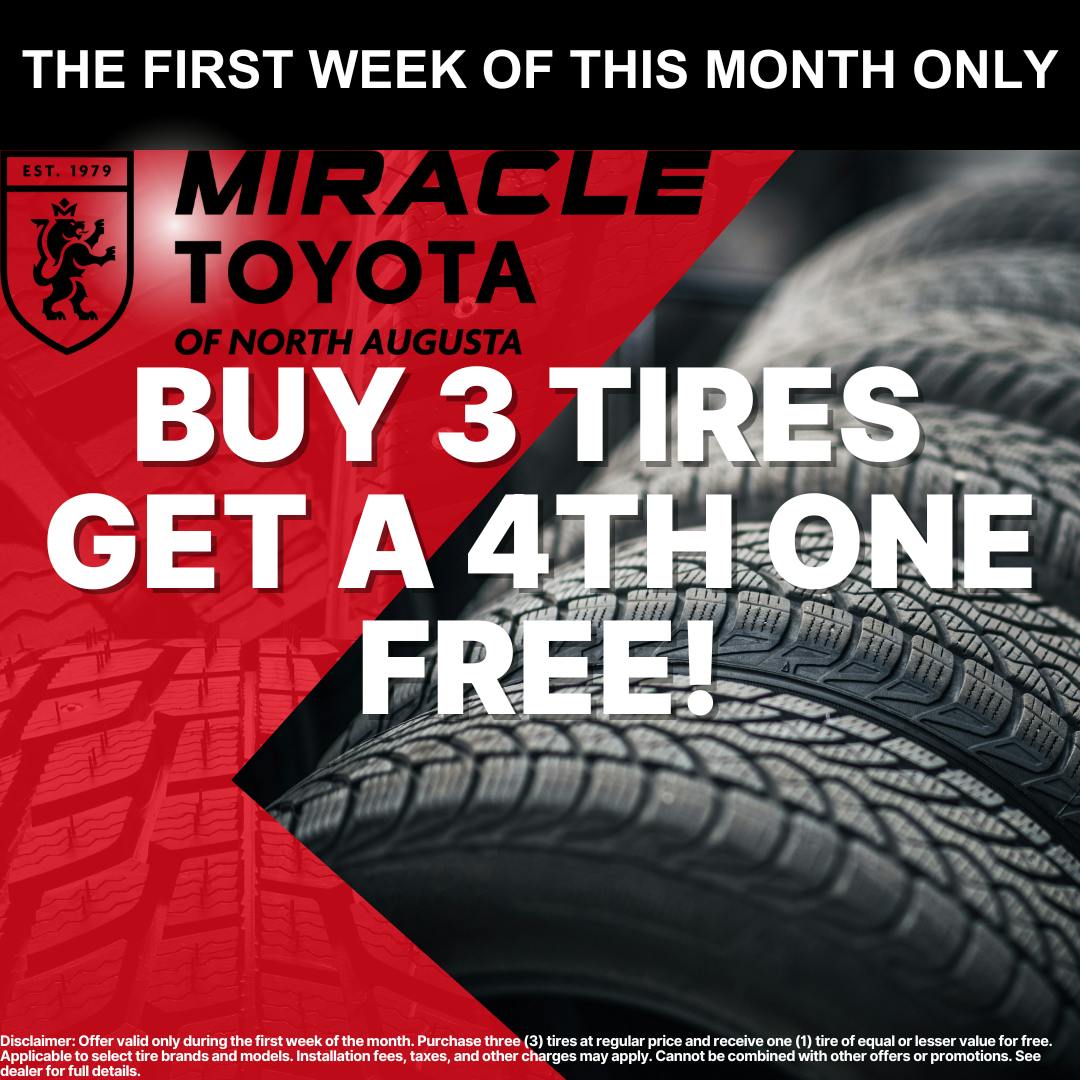 Buy 3 Tires get 4th free