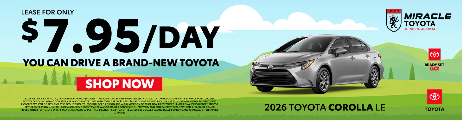 Lease for 7.95 a day