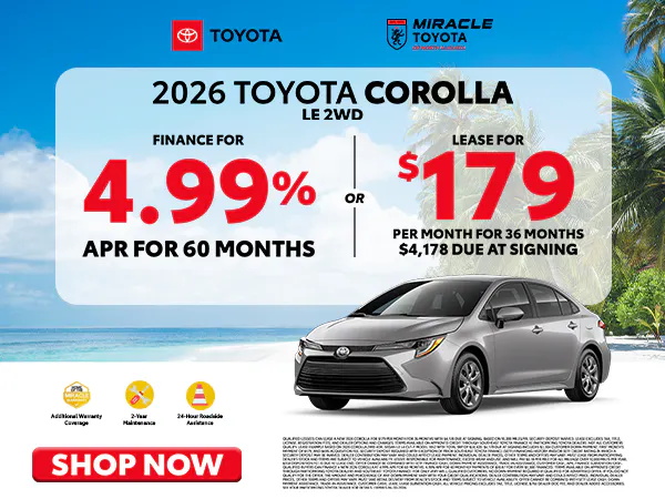 2026 New Toyota Corolla Offer