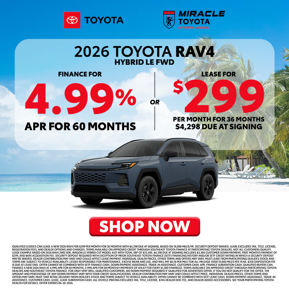 2026 New Toyota RAV4 june