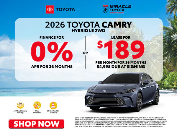 2026 New Toyota Camry Offer
