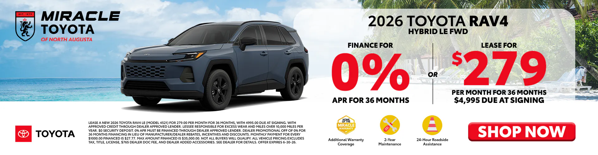2026 New Toyota RAV4 june