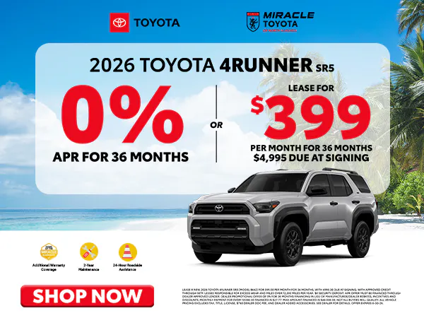 2026 New Toyota 4Runner Offer