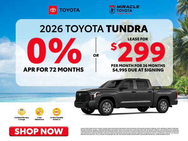 2026 New Toyota Tundra Offer