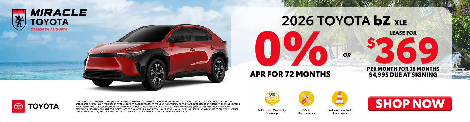 2026 New Toyota bz4x