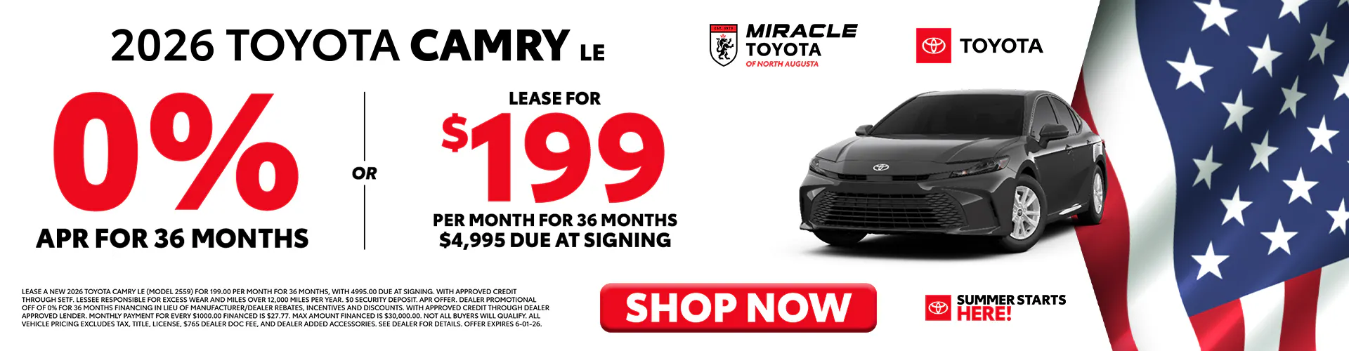 2026 New Toyota Camry