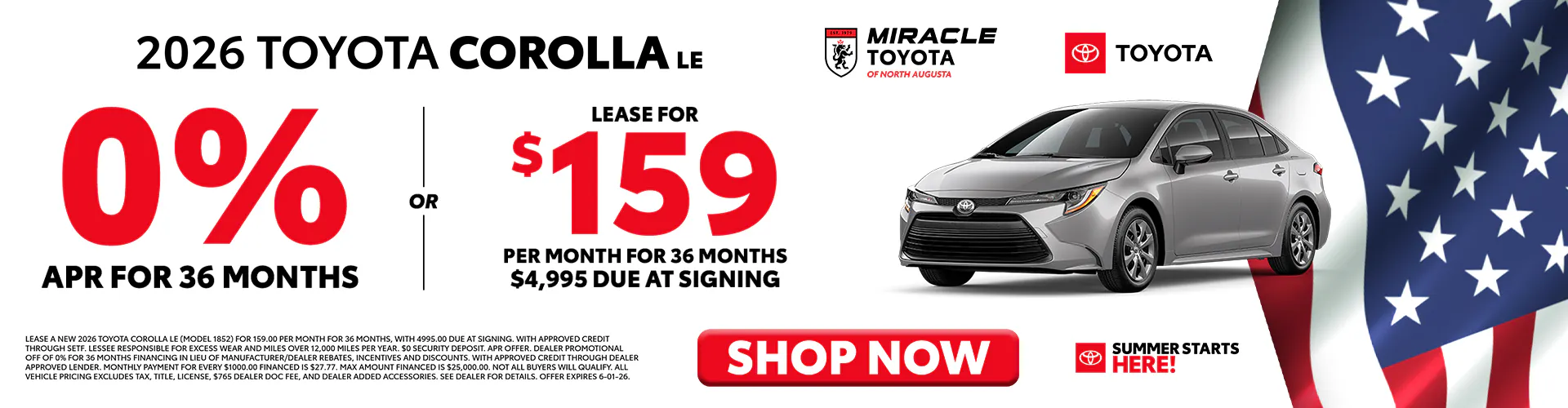 2026 New Toyota Corolla