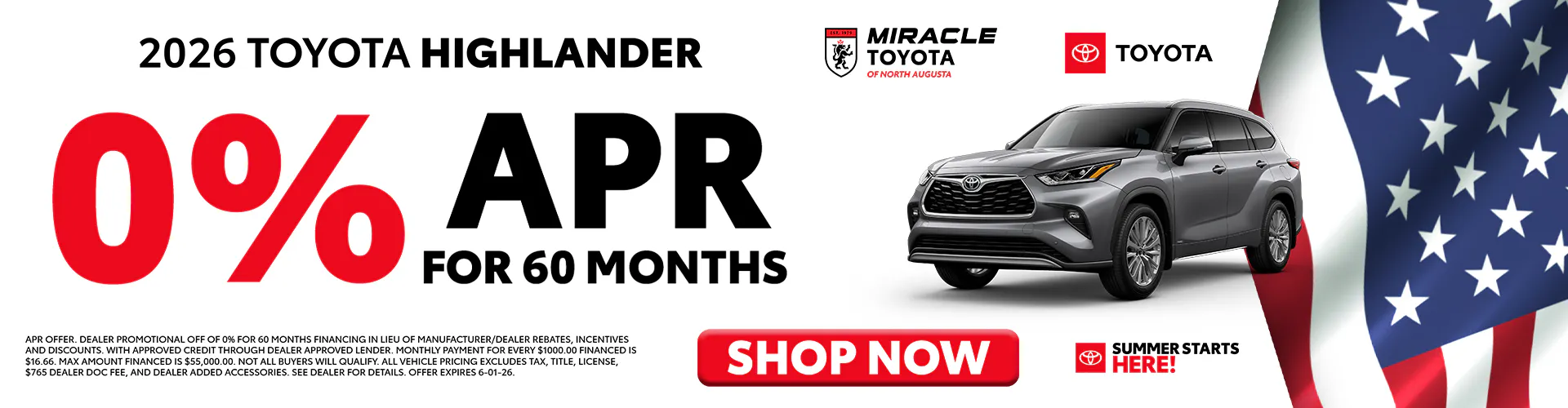 2026 New Toyota Highlander