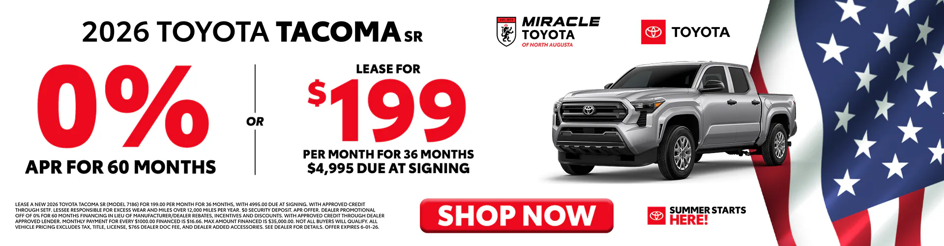 2026 New Toyota Tacoma