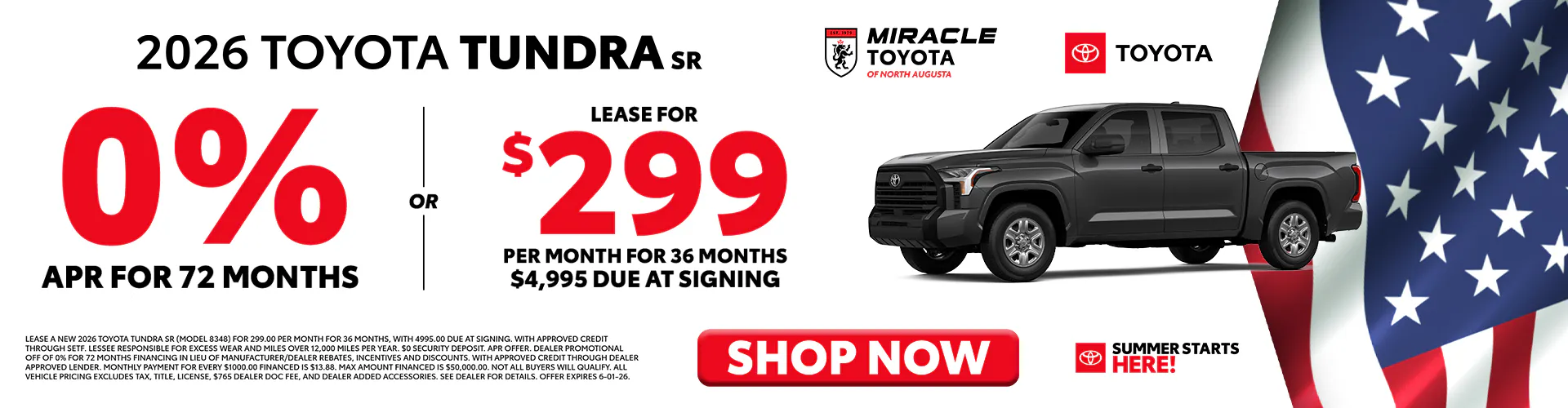 2026 New Toyota Tundra