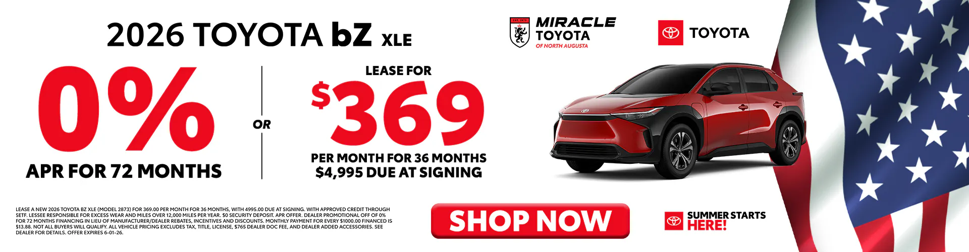 2026 New Toyota bz4x