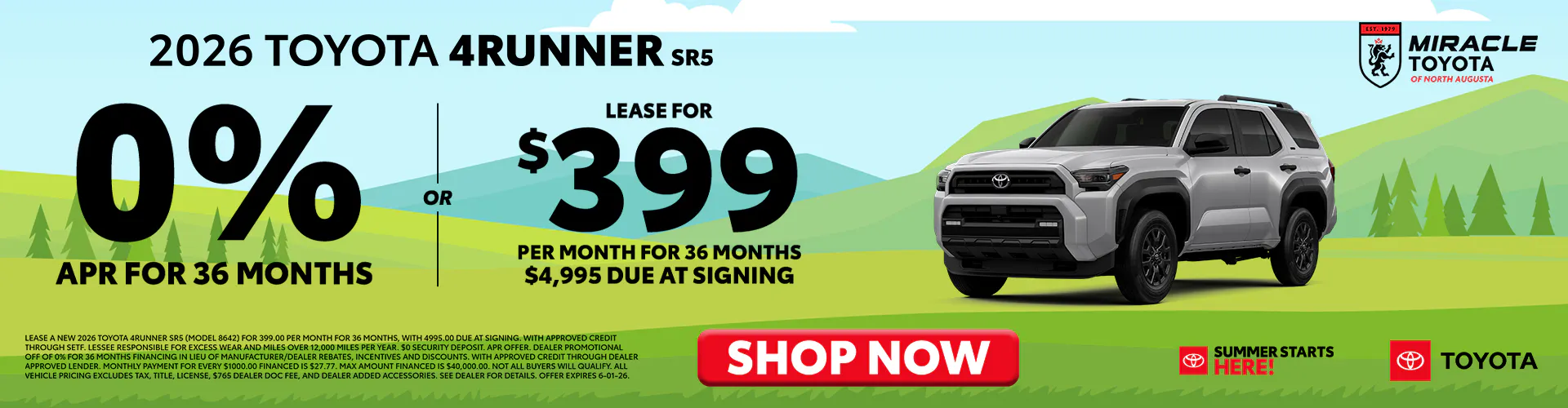 2026 New Toyota 4Runner