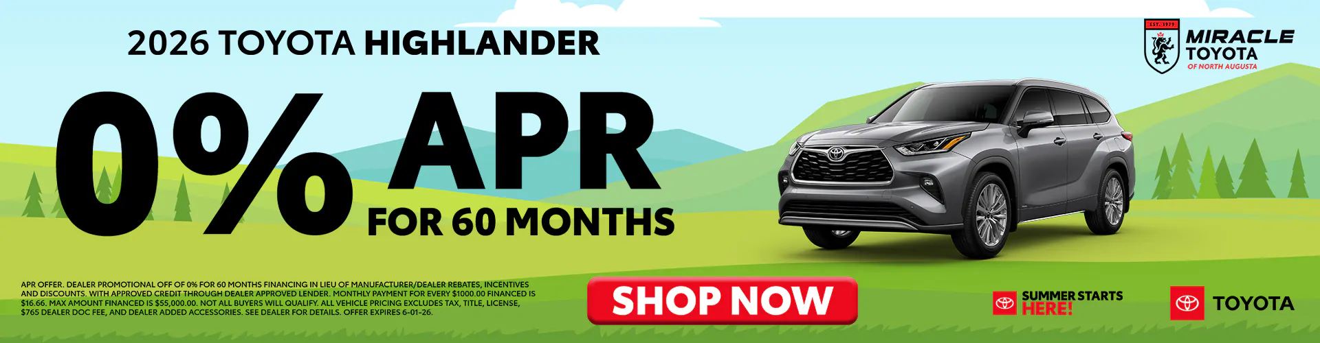 2026 New Toyota Highlander