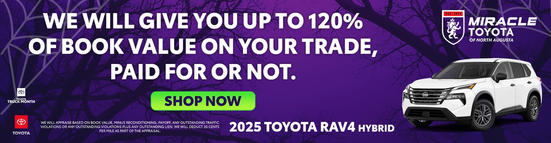 Up to 120% Trade-In Value