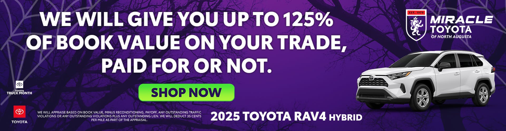 Up to 125% Trade-In Value