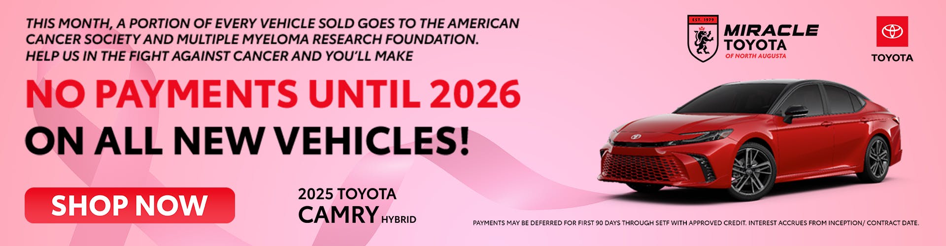 No Payments Until 2026