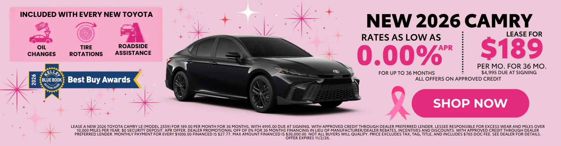 2026 New Toyota Camry