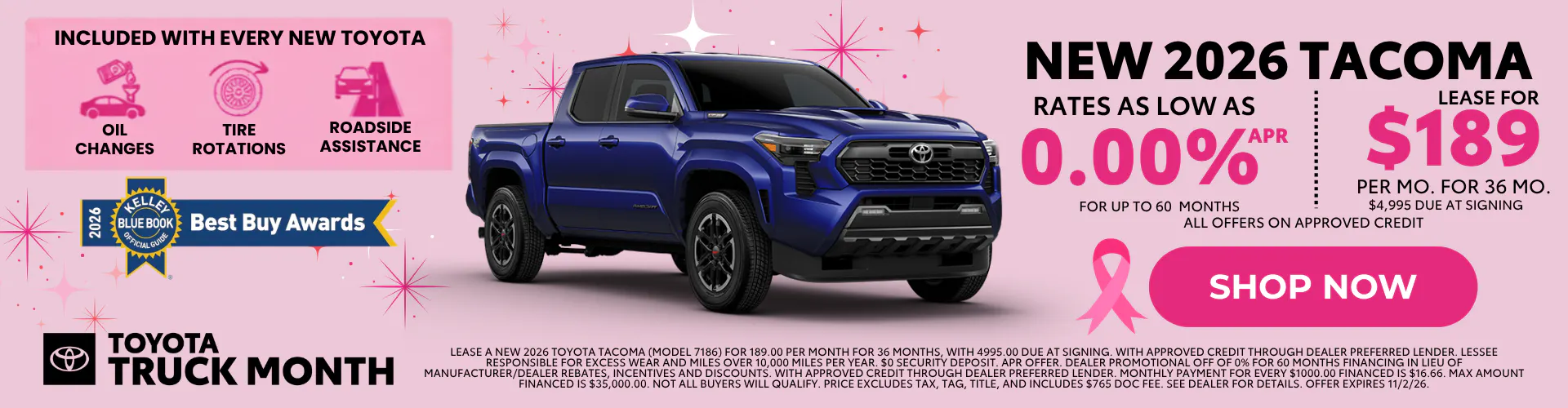 2026 New Toyota Tacoma