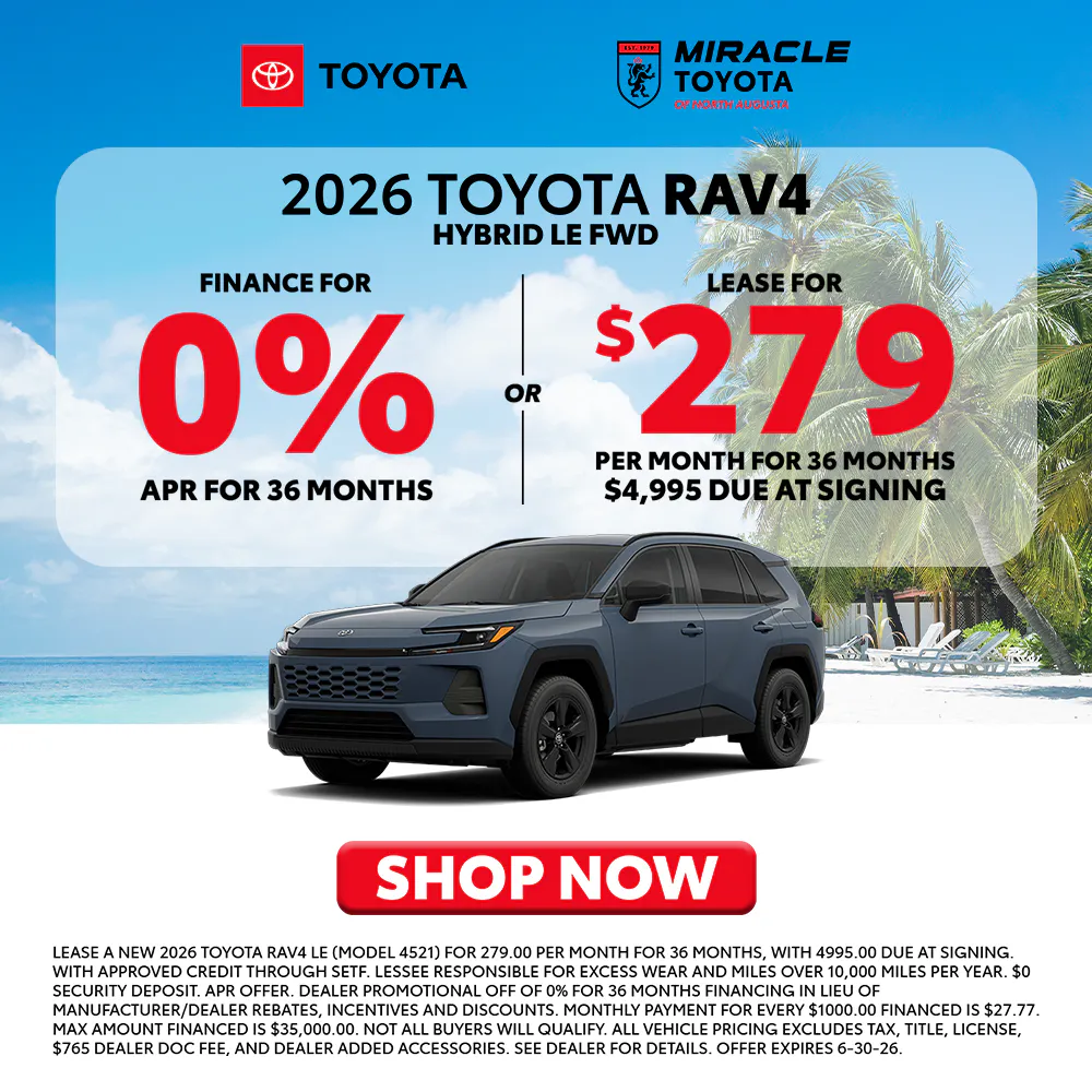 2026 New Toyota RAV4 june