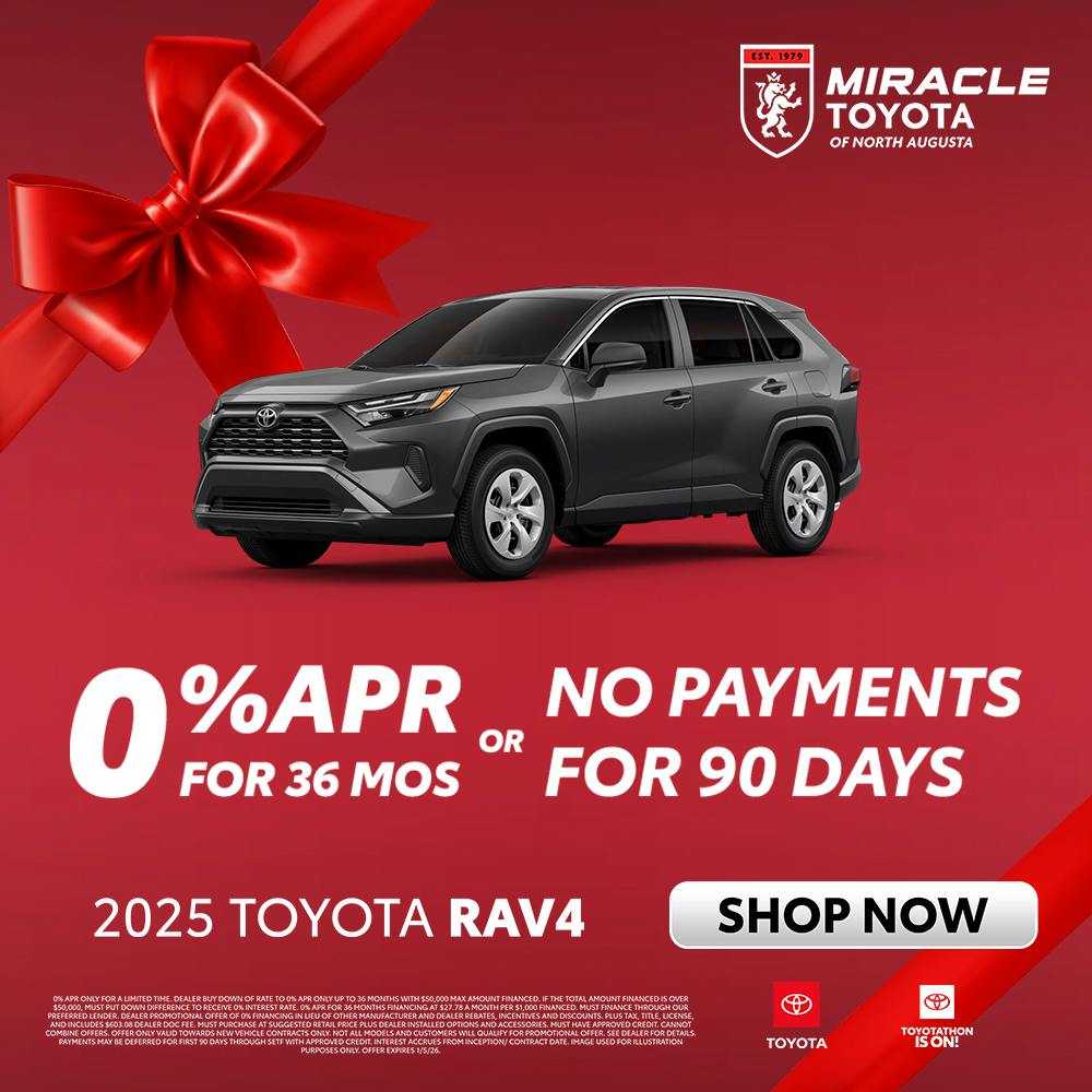 No payments DEC | Miracle Toyota of North Augusta