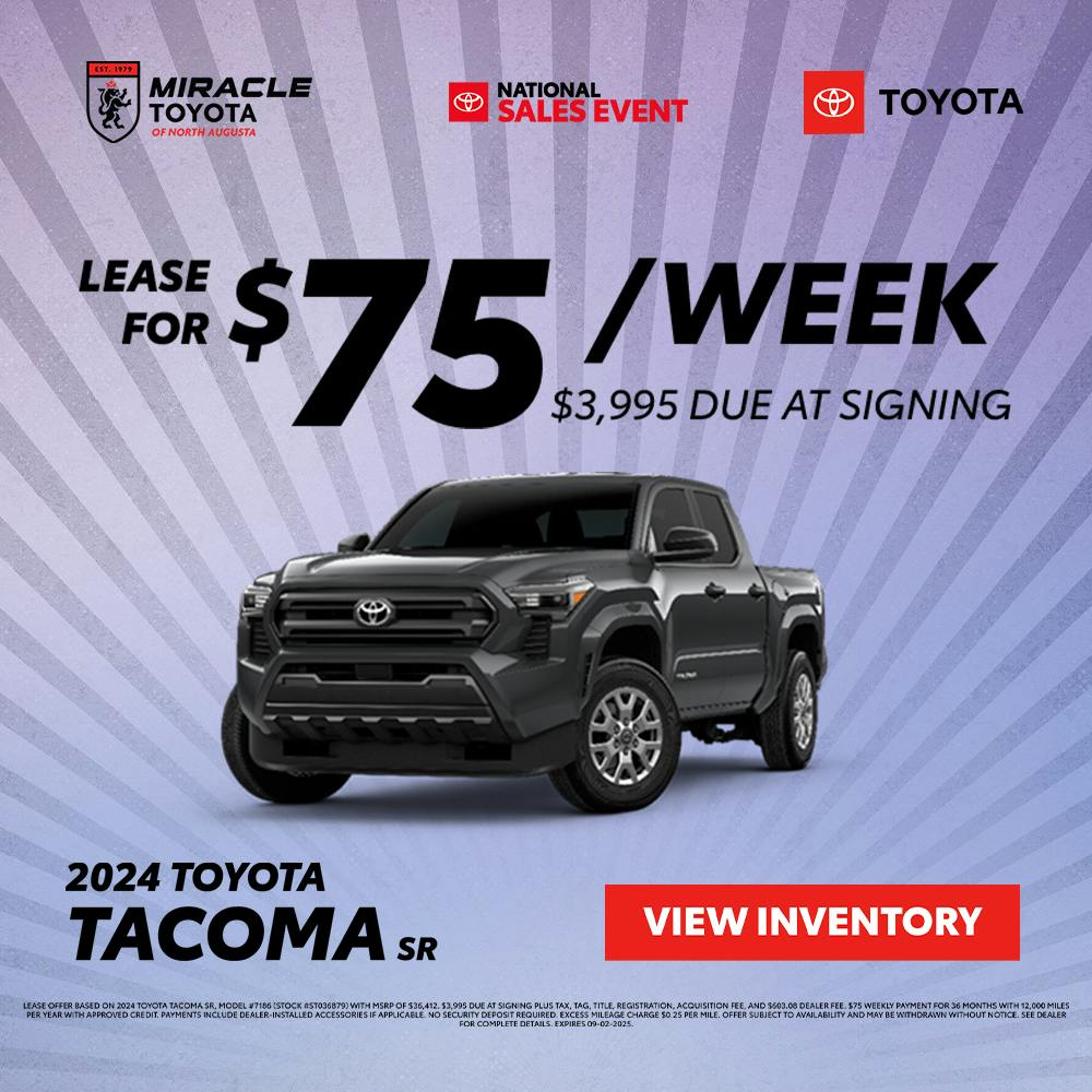 Tacoma SR Sales Event Banner