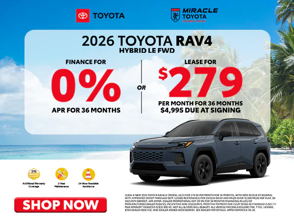 2026 New Toyota RAV4 Offer