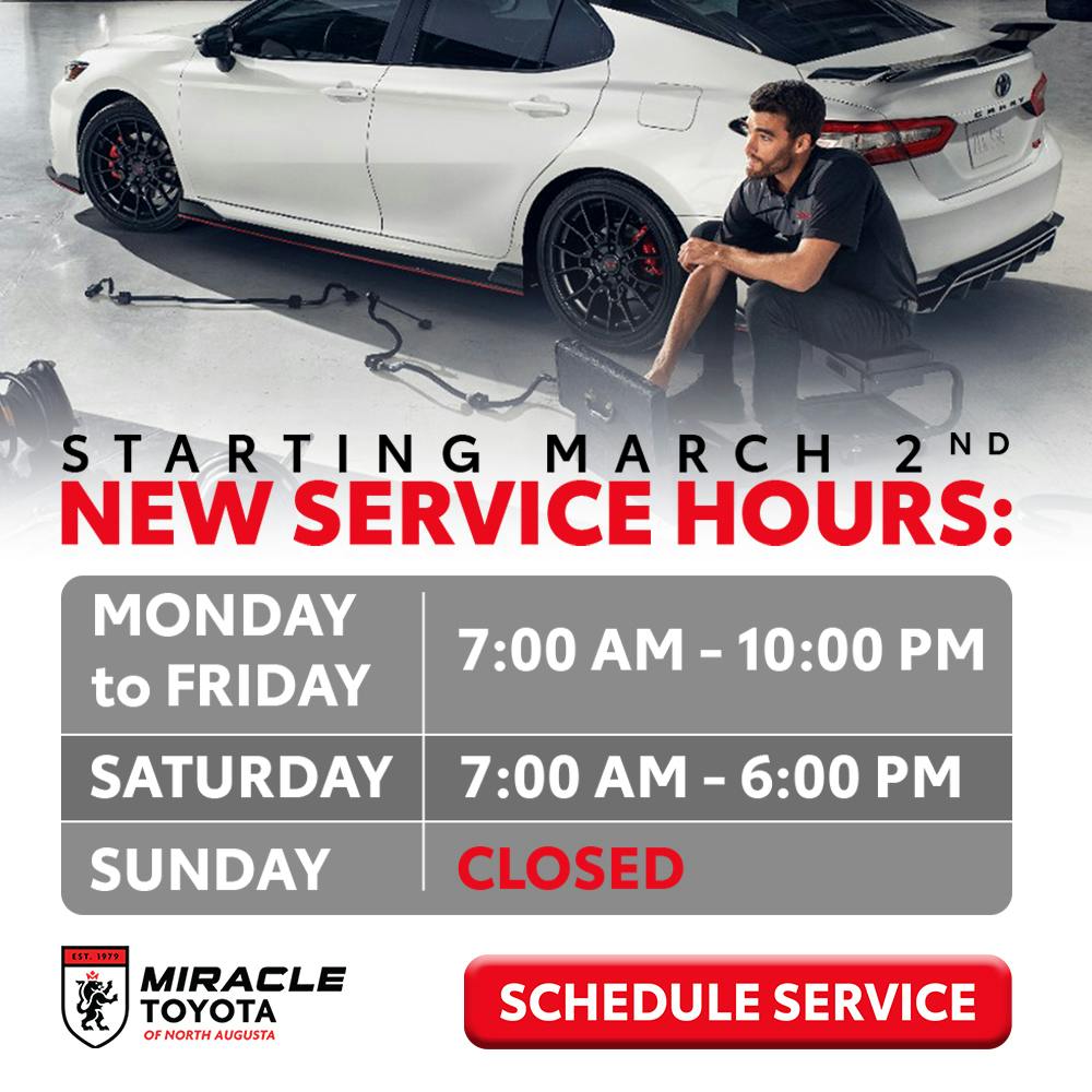 New Service Hours