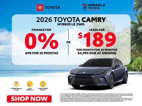 2026 New Toyota Camry Offer