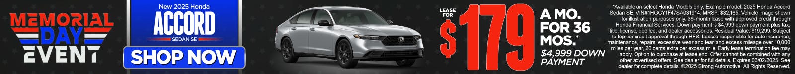 SAM – MAY – Accord | Mt. Kisco Honda