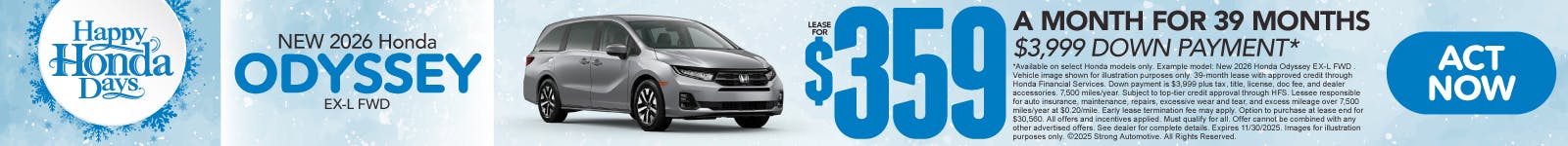 SAM – odyssey | Mt. Kisco Honda