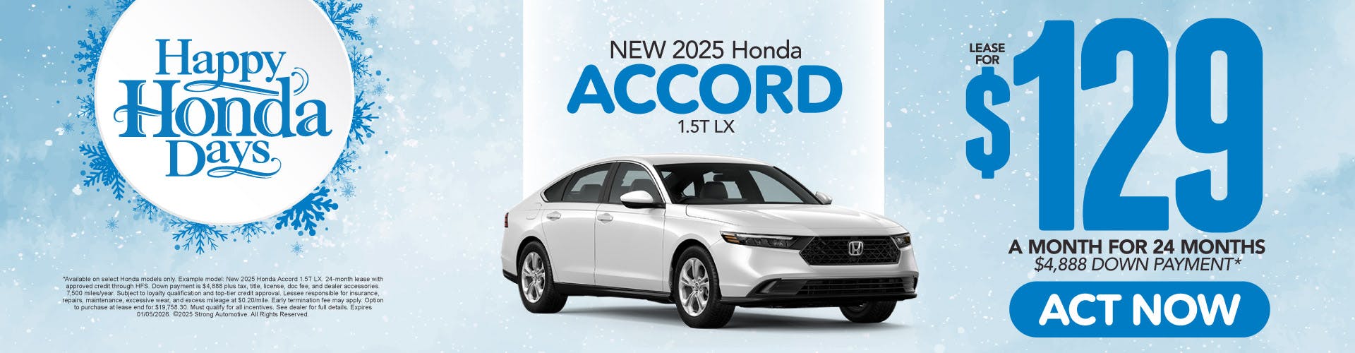 2025 Honda Accord 1.5T LX