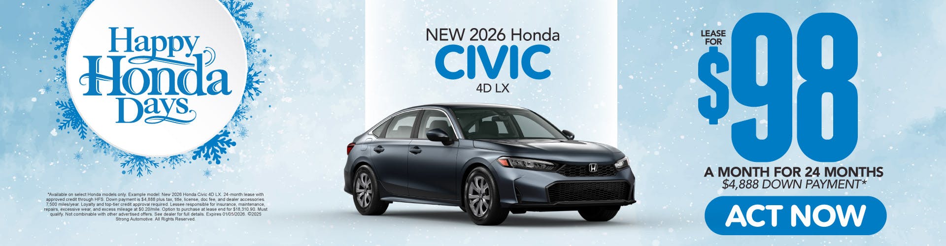 2026 Honda Civic 4D LX