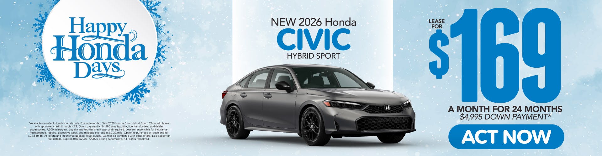 2026 Honda Civic Hybrid Sport