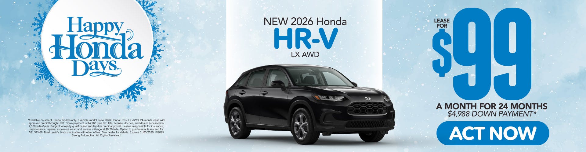 2026 Honda HR-V LX AWD