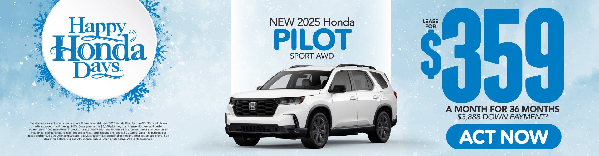 2025 Honda Pilot Sport AWD