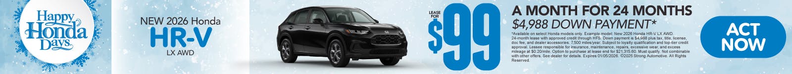 2026 Honda HR-V LX AWD | Mt. Kisco Honda