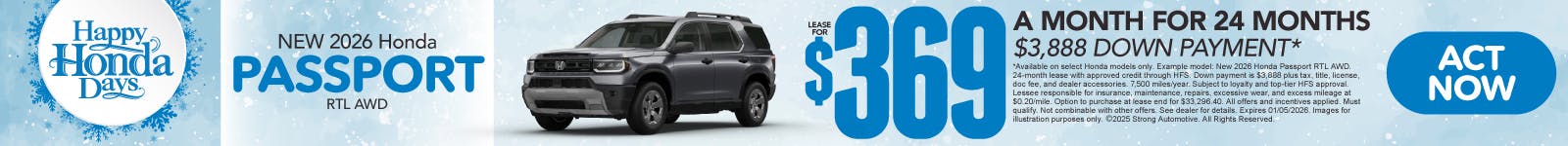 2026 Honda Passport RTL AWD | Mt. Kisco Honda